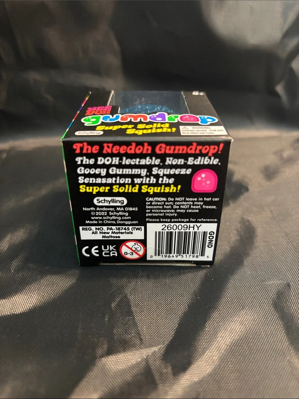 NeeDoh Gumdrop Super Solid Squish! Blue Kids Toy